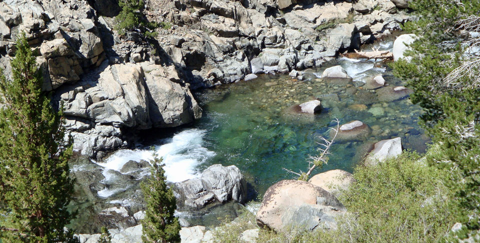 South Fork San Joaquin River in John Muir Wilderness, CA