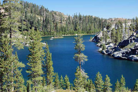 Island Lake, Grouse Ridge,, Nevada County, California