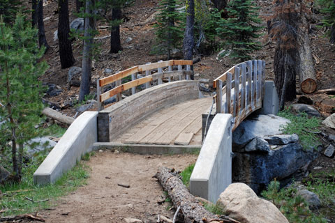 bridge at Crabtree trailhead, Tuolumne County, California