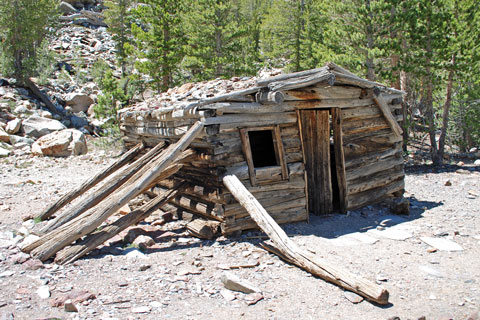 old miners' cabin near Virginia Lakes,  Mono County, California