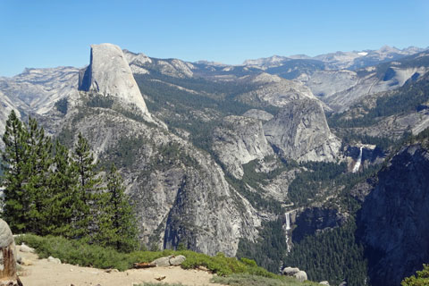 Half Dome, Nevada and Vernal Falls, Yosemite, California