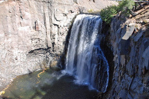 Rainbow Falls, Middle Fork San Joaquin River, Reds Meadow, California